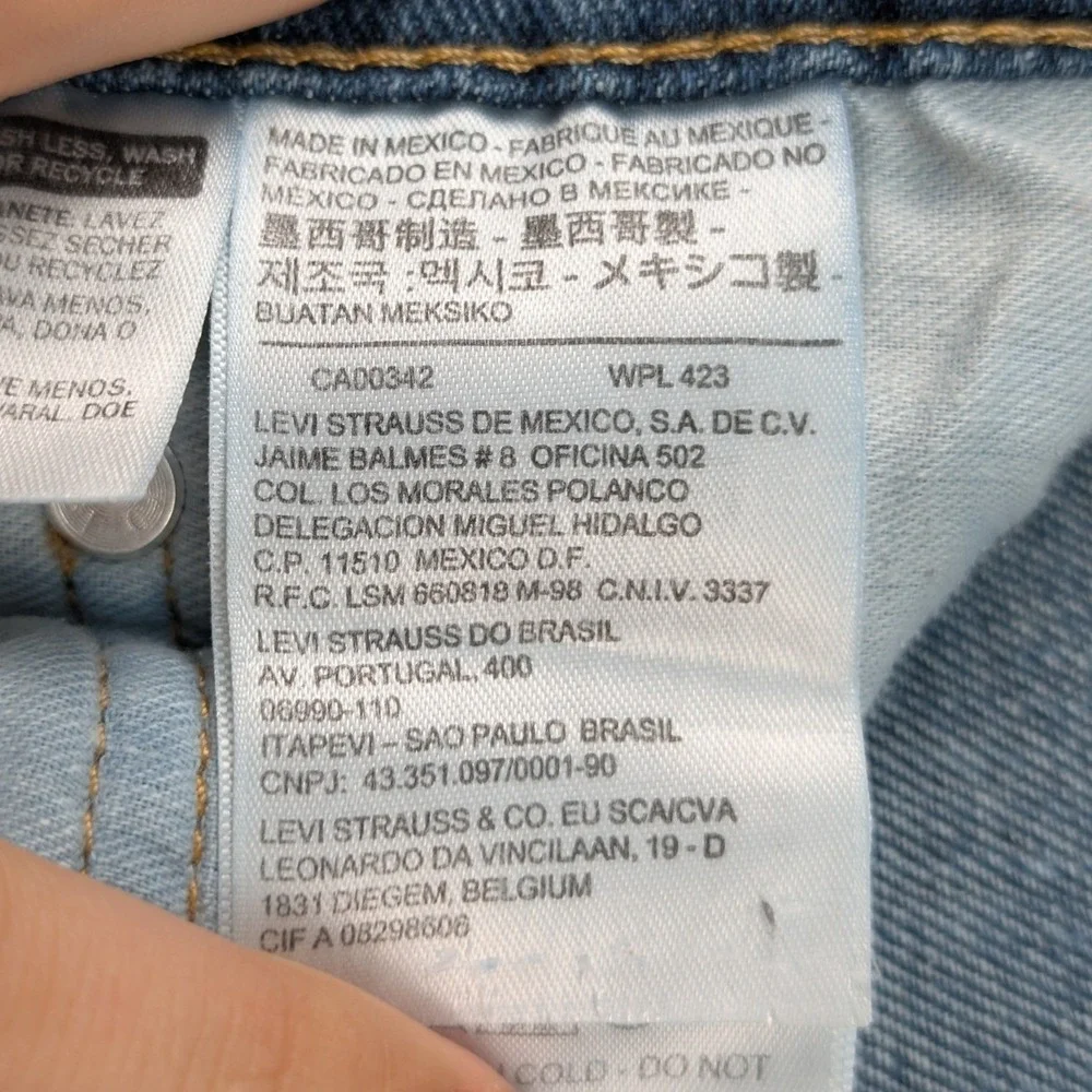 Levi's 514 Jeans Men's 32x30 Blue Straight Stretch Button Fly Workwear Red Tab